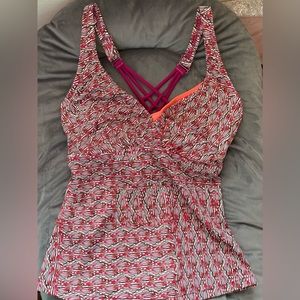 Prana tankini swimsuit top w/built in bra
